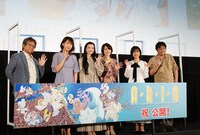 舞台挨拶の様子。