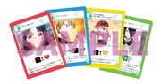「かぐや様は告らせたい～天才たちの賽子激闘戦～」で使うカードの一例。