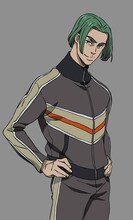 リュウ（CV：福西勝也）
勇利を師と仰ぎ、その才能を開花させ、デビュー以来無敗を誇るメガロボクスの現役チャンピオン。