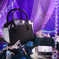 オクタヴィネル寮をイメージしたハンドバッグ、ミニ財布、チャーム。