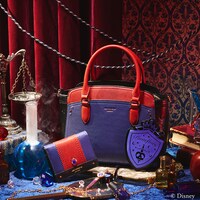 ポムフィオーレ寮をイメージしたハンドバッグ、ミニ財布、チャーム。