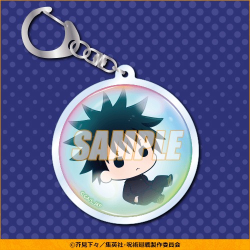 B賞のアクリルキーホルダー（全12種）。