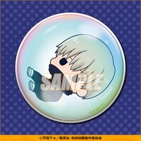 C賞の7.5cm缶バッジ（全12種）。