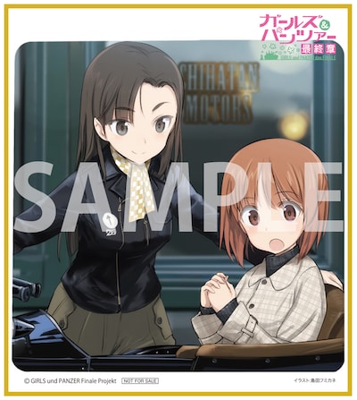 1週目来場者特典の島田フミカネ描き下ろしミニ色紙。