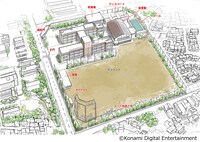 パワフル高校全景のラフ絵。