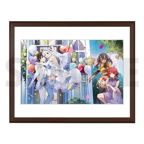 「魔王様と結婚したい」の複製原画（プリマグラフィ）。