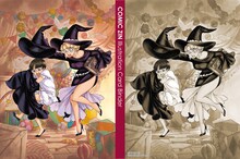 森薫が描いた「魔女」をテーマとしたイラストがあしらわれたカードバインダー。