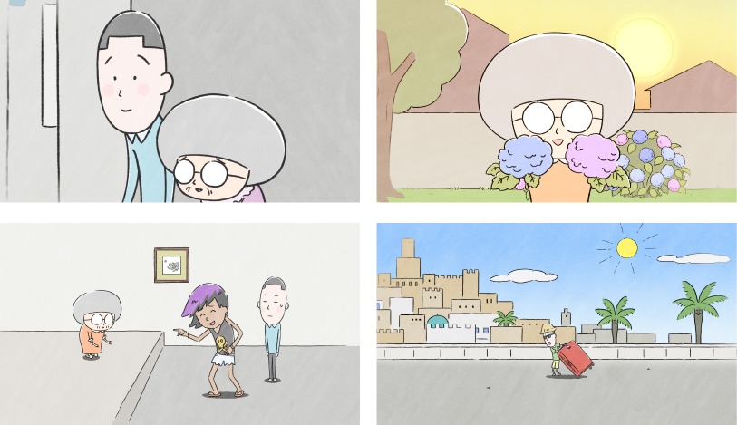 アニメ「大家さんと僕」より。