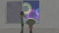 アニメ「大家さんと僕」第14話「花火」より。