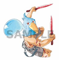 サンラク、リムルの描き下ろしイラスト。