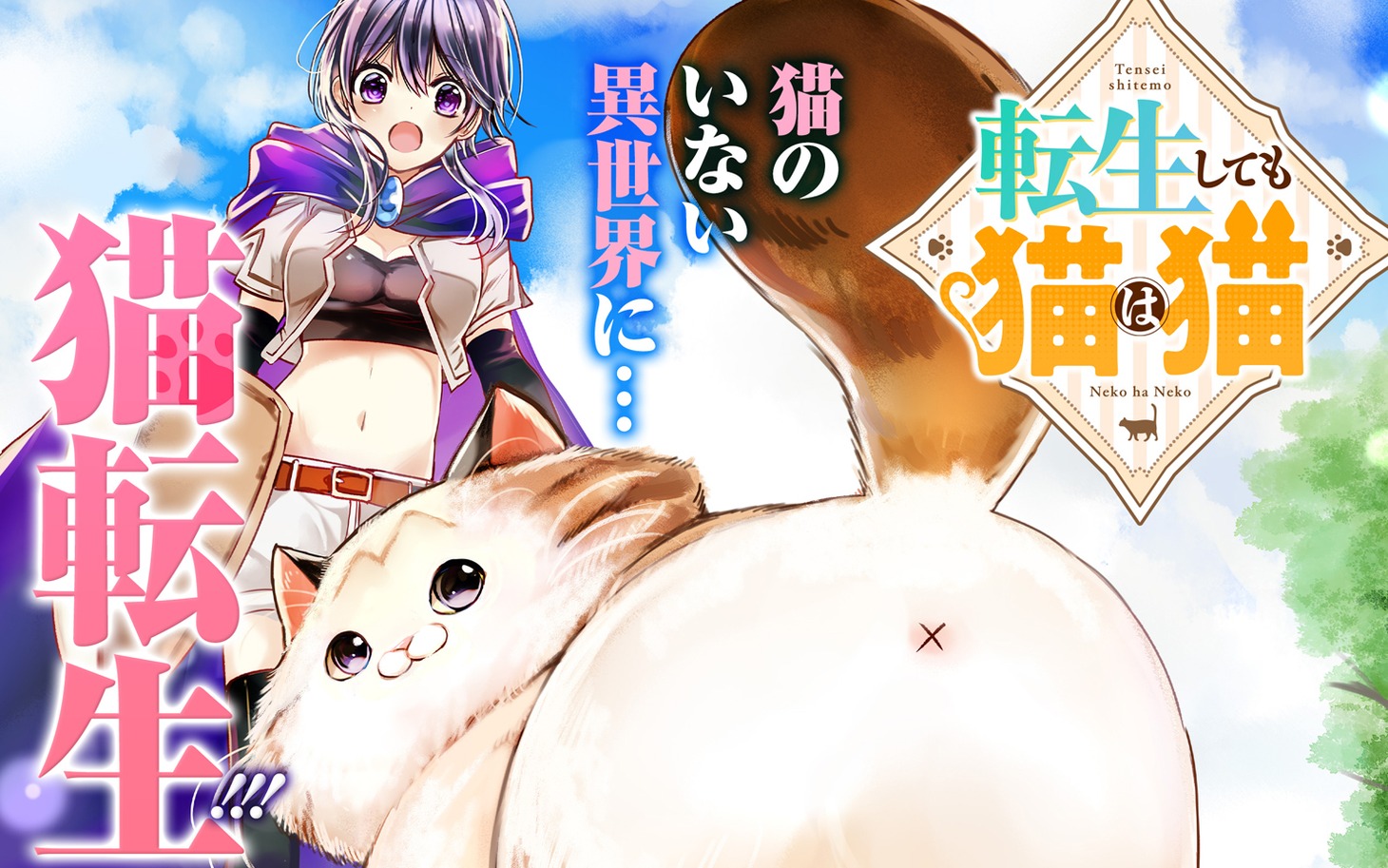 「転生しても猫は猫」バナー