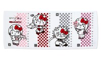 「るろうに剣心×ハローキティ手ぬぐい風タオル」