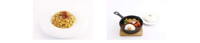左から「あみだくじで決まったニラ玉丼」「夾くんへの愛情たっぷり（ハート）ハンバーグ」 (c)高屋奈月/白泉社