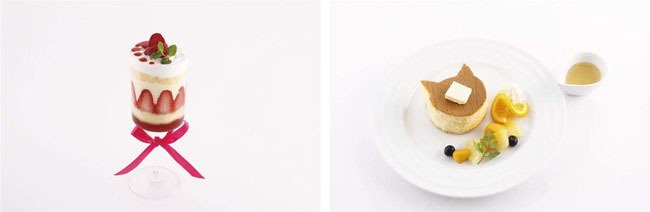 左から「透のいちごショートケーキ」「夾の猫パンケーキ」 (c)高屋奈月/白泉社
