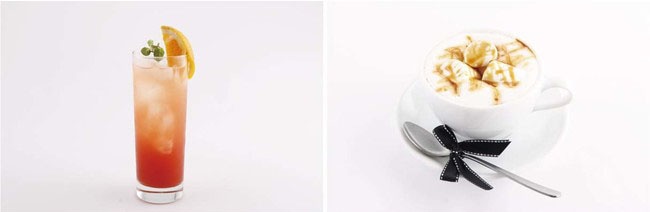 左から「夾のオレンジソーダ」「燈路のモコモコ羊ミルクティー」 (c)高屋奈月/白泉社