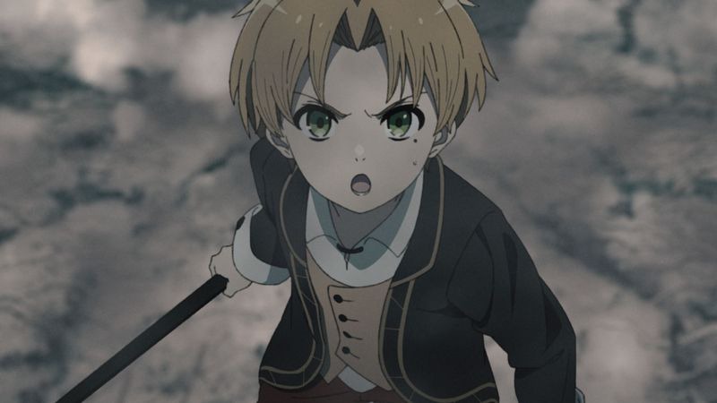 TVアニメ「無職転生 ～異世界行ったら本気だす～」第11話「子供と戦士」より。