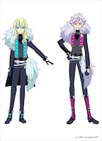 DARK NIGHTMAREの設定画。左からウシミツ（CV：鵜澤正太郎）、シンヤ（CV：河合健太郎）。