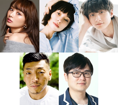 出演キャスト一覧。上段左から内田理央、太田莉菜、小関裕太、下段左から後藤剛範、飛永翼。  (c)「来世ではちゃんとします2」製作委員会