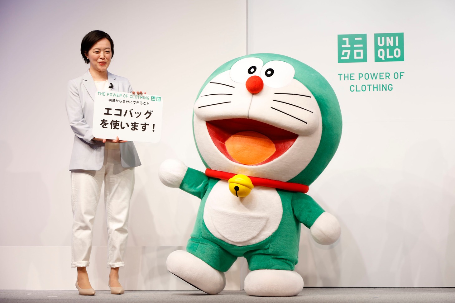 「ユニクロ グローバルサステナビリティアンバサダー発表会」の様子。