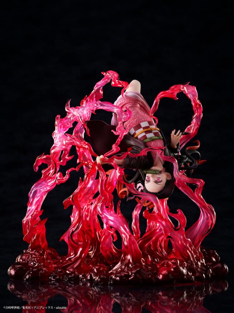鬼滅の刃」爆血を放つ禰豆子フィギュアの予約開始、全集中展イラストも 