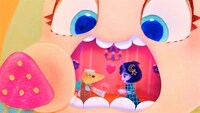 ストップモーションアニメ「Candy Caries」より。