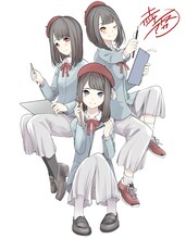 赤坂アカによる「『お絵かき坂道』SEASON2」イラスト。