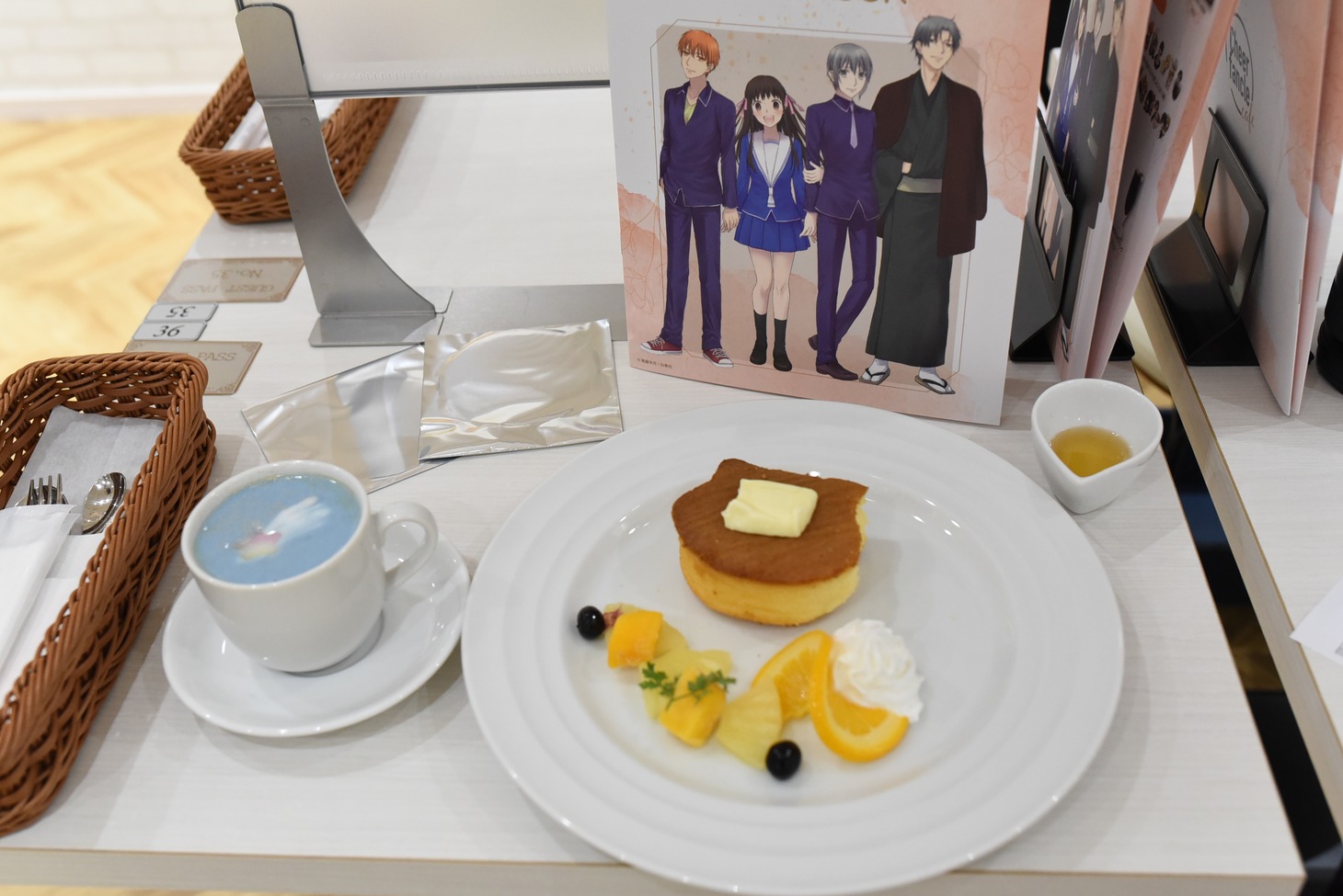 「君のような星空ラテ☆彡」と「夾の猫パンケーキ」。