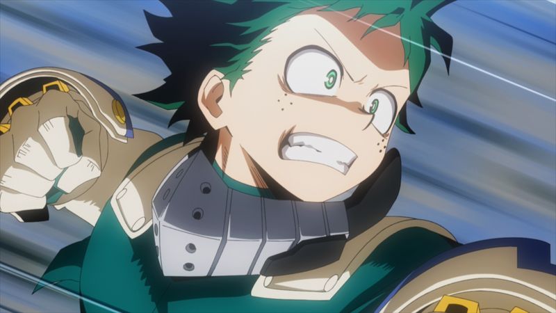 TVアニメ「僕のヒーローアカデミア」第5期より、第1話の場面カット。