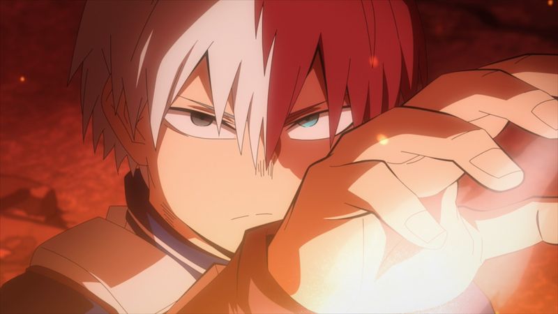 TVアニメ「僕のヒーローアカデミア」第5期より、第1話の場面カット。