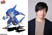 左からシャークター、小田柿悠太。