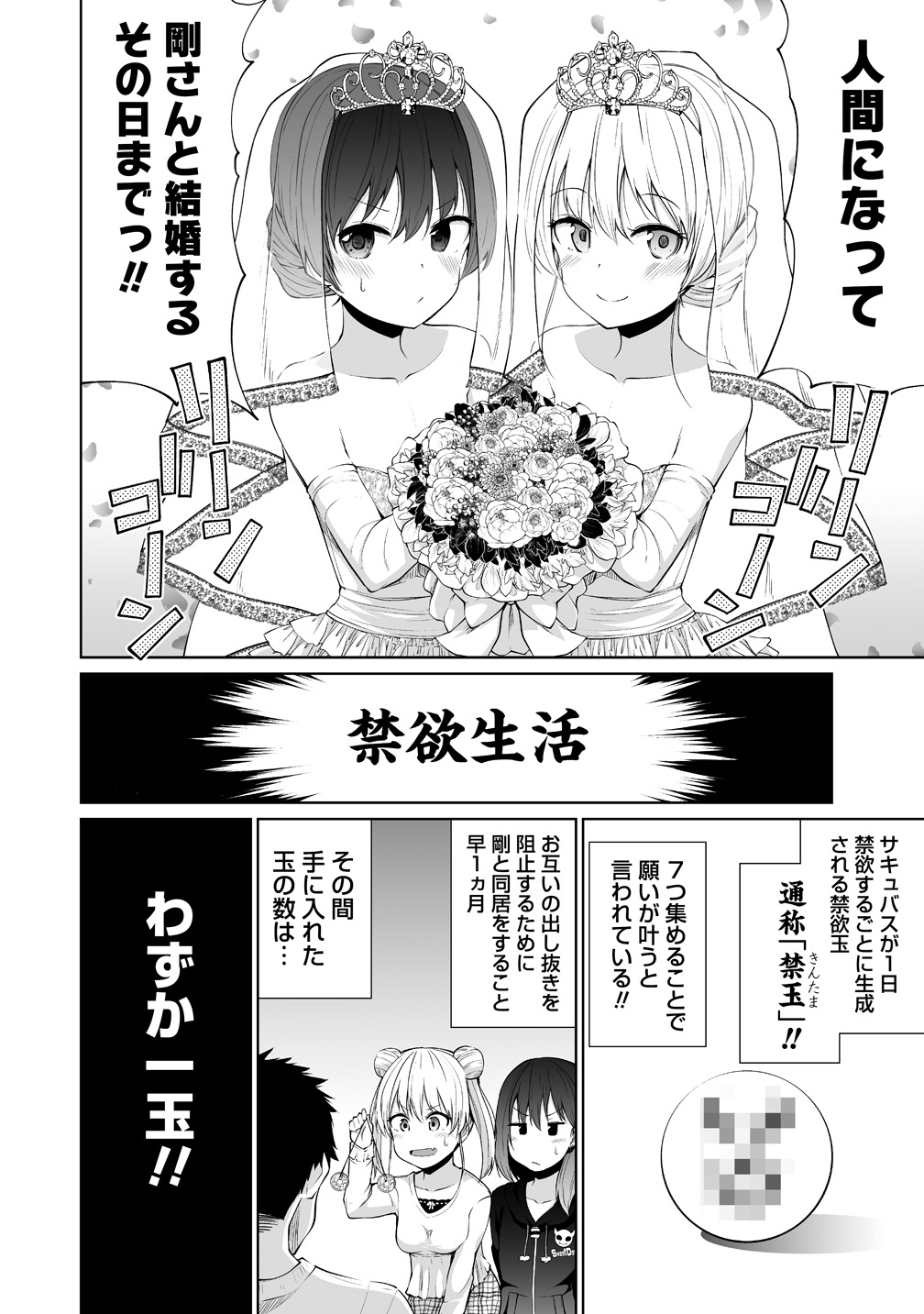 「恋するサキュバスのイケない事情」第1話より。