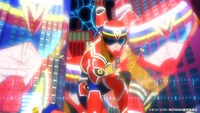 TVアニメ「MUTEKING THE Dancing HERO」よりムテキング。