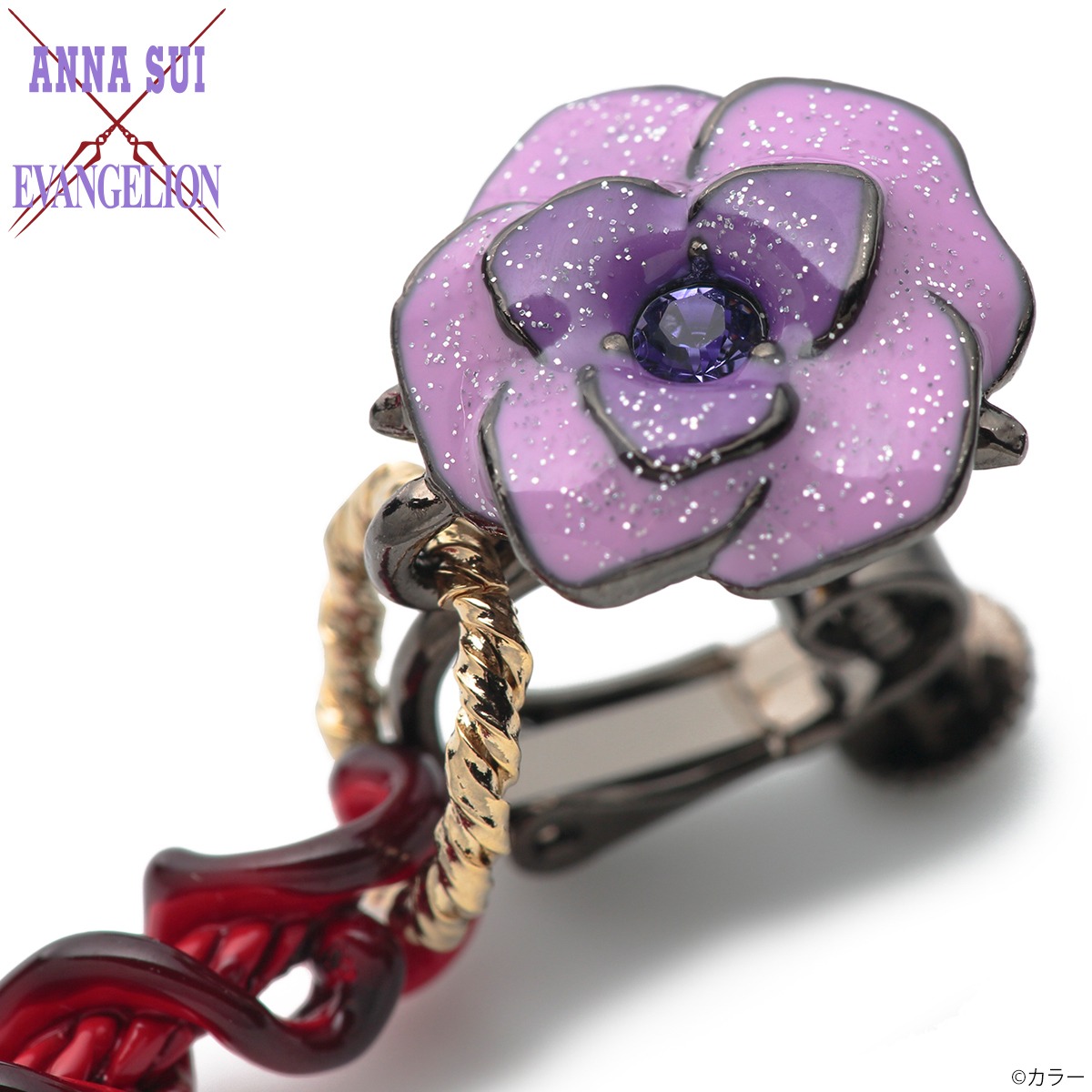 「エヴァンゲリオン×ANNA SUI ロンギヌスの槍 ピアス・イヤリング」