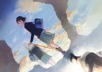 アニメのエンディングで使用される、もぐすの描き下ろしイラスト。