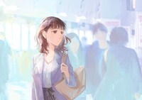 アニメのエンディングで使用される、もぐすの描き下ろしイラスト。