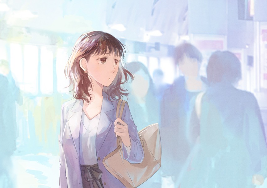 アニメのエンディングで使用される、もぐすの描き下ろしイラスト。