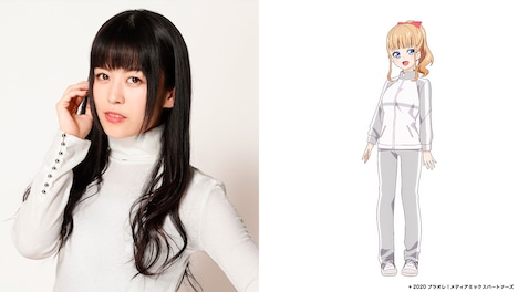 相羽あいな（左）と、釧路スノウホワイト所属の久賀セイコ。