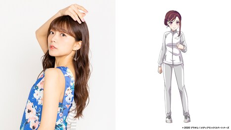 三森すずこ（左）と、釧路スノウホワイト所属の山中依里。