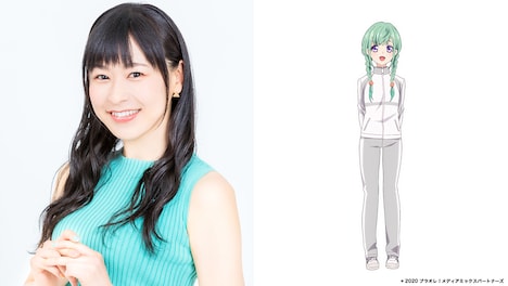 徳井青空（左）と、釧路スノウホワイト所属の吉池えま（右）。