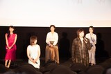 左から長沢美樹、林原めぐみ、山口由里子、緒方恵美、三石琴乃。