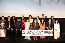 「シン・エヴァンゲリオン劇場版」の来場御礼舞台挨拶の様子。