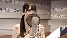 丹生明里（日向坂46）のアフレコの様子。