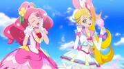「映画トロピカル～ジュ！プリキュア プチ とびこめ！コラボ▽ダンスパーティ！」エンディングダンス映像より。
