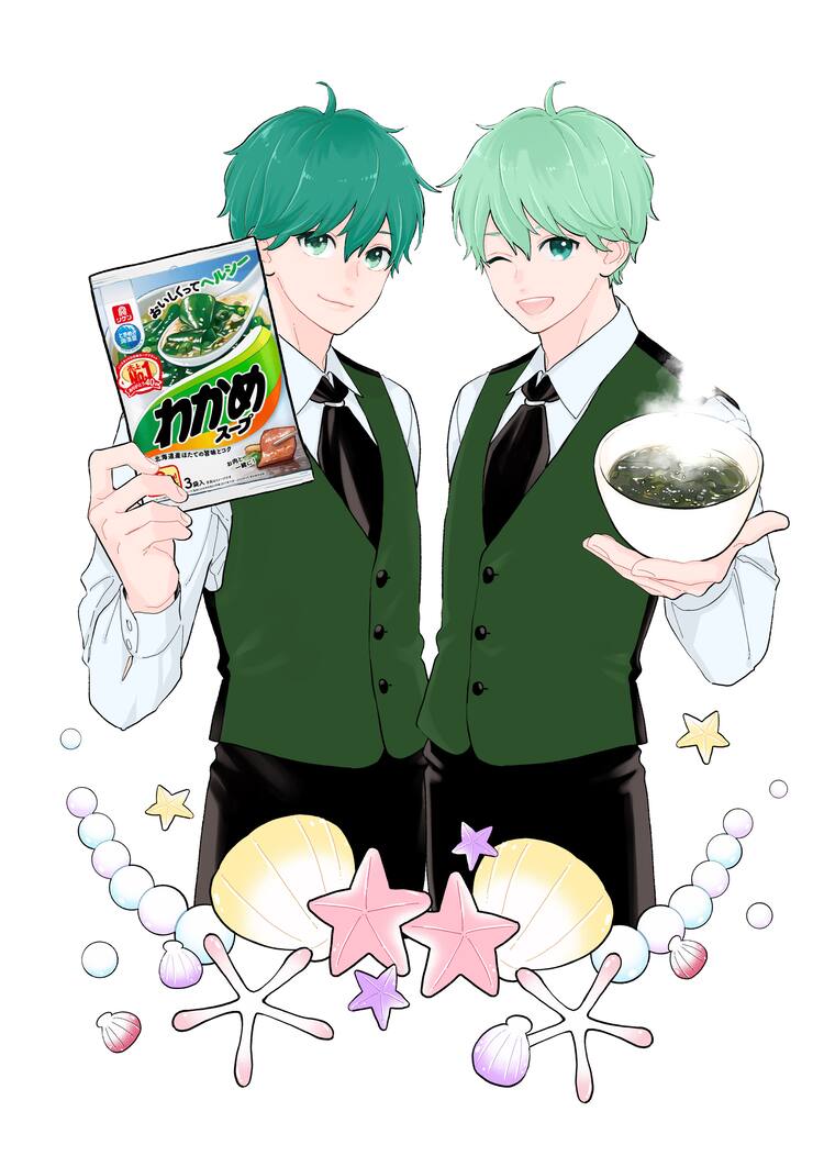 森下suu わかメン がわかめスープで夕食のお悩みを解決 小野賢章が一人二役 コミックナタリー