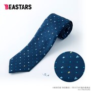 「BEASTARS」レゴシ、ハル、ルイ、ゴウヒンと校章がドット柄になったネクタイ