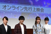 左から西川貴教、寺島拓篤、小松未可子、釘宮理恵。