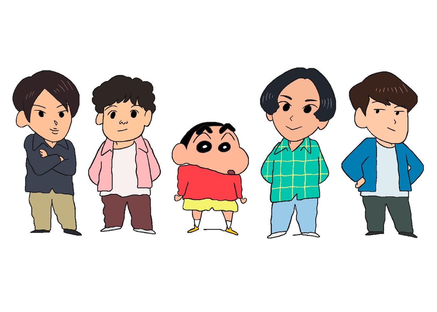 マカロニえんぴつとしんのすけ。