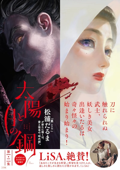 「太陽と月の鋼」2巻のポスター。