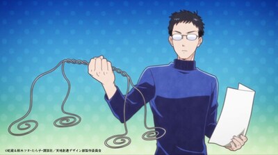 アニメ「天地創造デザイン部」特別編の場面カット。