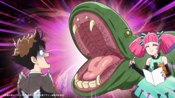 アニメ「天地創造デザイン部」特別編の場面カット。